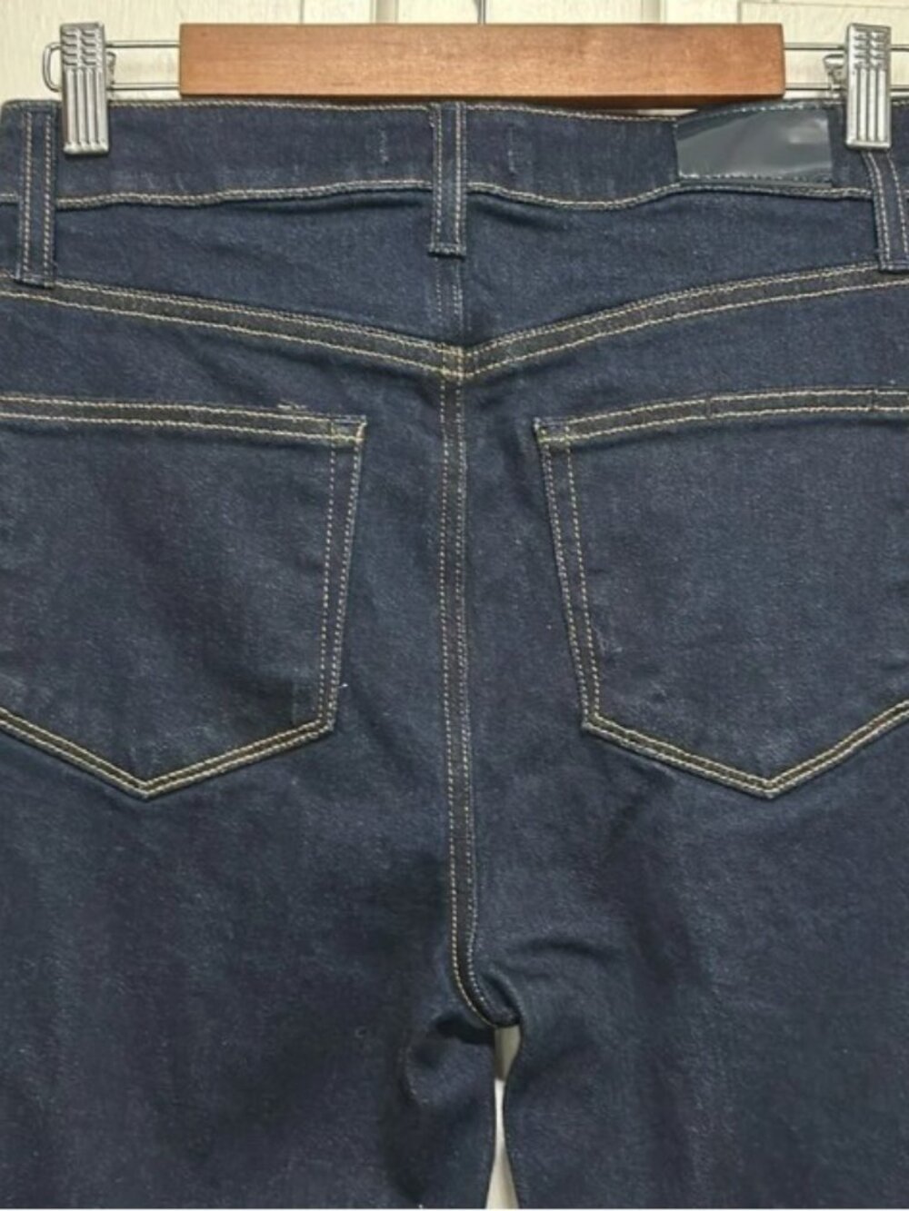 Paige Women’s Charlie Flare Jean High Rise Kira Dark Blue Wide Jean 28 - Picture 7 of 12